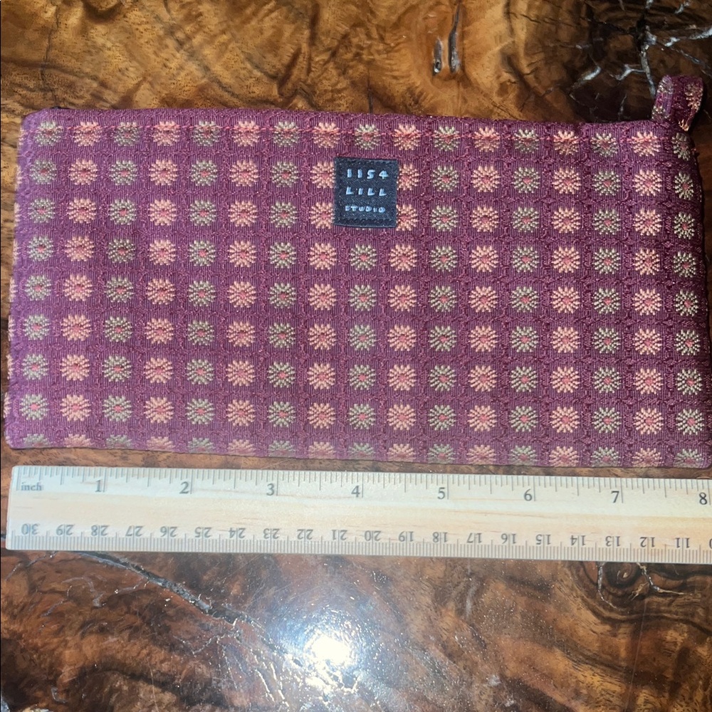 1154 Lill Studio Red and Gold Patterned Fabric